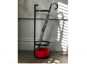 Soporte de paraguas de Metal de forma antigua con revestimiento de polvo negro brillante para hoteles, uso doméstico en el vestíbulo, solución de almacenamiento duradera - Product Image 2