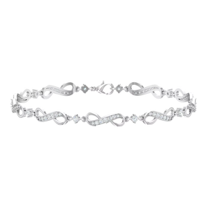 Bracelet élégant en or 14 carats et diamants naturels de 0,80 ct pour femme Bracelet fantaisie en diamant pour femme - Product Image 1