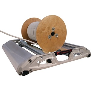 Enrouleur de câble en alliage d'aluminium RUNPOTEC PRO 530, 1000 mm, capacité de charge de 215 kg, largeur de tambour de 53 cm, équipement électrique industriel - Product Image 3