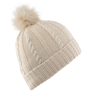 Bonnet tricoté en acrylique unisexe avec logo personnalisé pour l'hiver Vente en gros Bonnet tricoté à revers pour femmes - Product Image 4