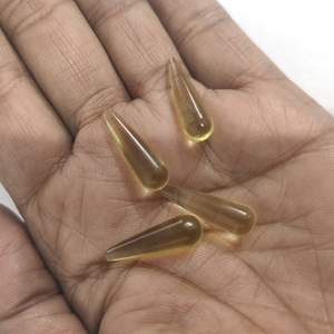 เลมอนควอตซ์ธรรมชาติ 4 ชิ้น ขนาด 20x6 มม. รูปทรงหยดน้ำ เรียบเนียน น้ำหนัก 19.35 กะรัต ขายส่ง Iroc คุณภาพดี เลมอนโทแพซทรงหยดน้ำ ราคา US$42 - Product Image 4