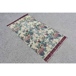Alfombra de lana turca Vintage 290cm x 540cm Beige verde Patchwork área grande rectángulo 10mm estilo bohemio respaldo de látex para habitación cabecera - Product Image 2