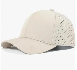 Lot de 100 casquettes de golf sportives découpées au laser à 7 panneaux, personnalisables, avec cordon, imperméables, en tissu, ajustables, unisexes, à visière plate, vente en gros - Product Image 5
