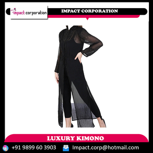 Exclusivo estilo árabe largo satén Georgette Maxi vestido cintura elástica transfronterizo correa de espagueti verano Popular Abaya musulmán - Product Image 2