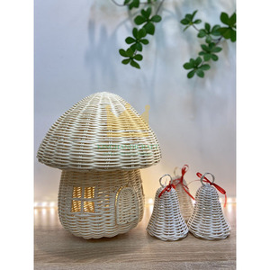 Niño vintage decorativo de ratán estilo de casa hecha a mano 100% respetuoso del medio ambiente con tapa desmontable - Product Image 1