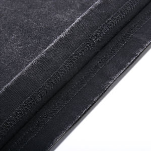 Camiseta extragrande Vintage con gráfico personalizado para hombre de peso pesado 240 gramos de algodón en blanco lavado patrón sólido bordado Technics - Product Image 4