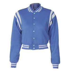 แจ็กเก็ตสตรีเสื้อแจ็กเก็ตเบสบอลสำหรับฤดูหนาวโลโก้ตามสั่ง - Product Image 5