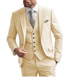 Traje Formal informal de negocios para hombre, conjunto de 3 piezas, traje de negocios personalizado para hombre, ropa Formal de oficina 2026 - Product Image 3