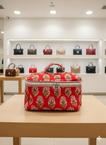 Estuche de Viaje y Cosméticos Vintage de Algodón con Cierre de Cremallera, Ecológico, Resistente al Agua y Duradero - Product Image 3