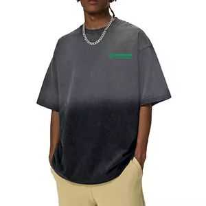 เสื้อยืดลำลองผู้ชายทรงหลวมใส่สบาย ทนทาน ผ้าฝ้าย 100% เป็นมิตรกับสิ่งแวดล้อม ระบายอากาศได้ดี ผลิตในปากีสถาน ขายดีที่สุด - Product Image 4