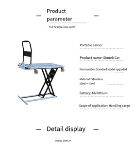 Plataforma Elevatória Elétrica Industrial Tipo Tesoura para Carga, Carrinho Plataforma e Caminhão Plataforma para Van - Product Image 4