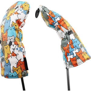 ที่ครอบหัวไม้กอล์ฟหนัง PU แบบไฮบริดสำหรับผู้ชายบุภายในกระชับคอป้องกันการลื่นไถลและความเสียหายของสโมสร - Product Image 1