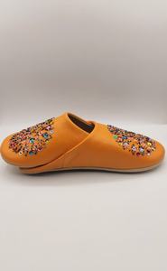 Moroccan Women's Genuine Leather <b>Slippers</b> Rhinestones Sequins Soft Sheepskin Lightweight Comfort <b>Indoor</b> Babouche for - Product Image 4