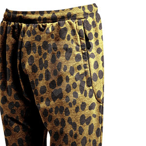 Pantalon décontracté de haute qualité 100 % coton à taille élastique, avec logo personnalisé, impression numérique, coupe empilée, grandes tailles, léger - Product Image 4