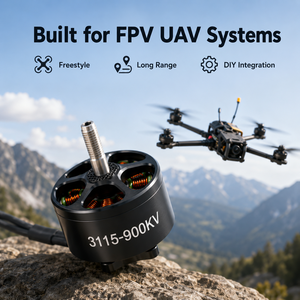 มอเตอร์ไร้แปรงถ่าน FPV 3115 900KV แรงบิดสูง ระยะไกล สำหรับโดรน UAV แข่ง FPV ฟรีสไตล์ - Product Image 4