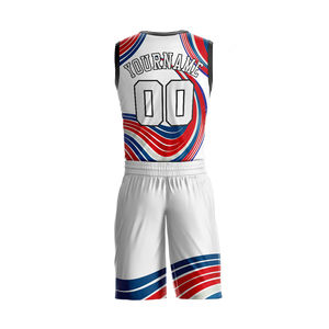 Ensemble de maillots de basket-ball en polyester sublimé en gros avec nom et numéro d'équipe personnalisés - Product Image 5