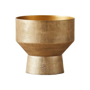 Vase à fleurs décoratif en métal de petite taille pour table, Style fantaisie, Design moderne, décoration de mariage avec personnalisation - Product Image 1