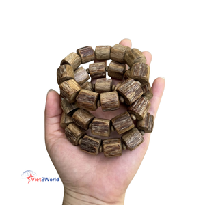 Superior Quality Pure Agarwood <b>Bracelet</b> High-End Vietnam Oud <b>Wood</b> <b>Beads</b> for Underwater Gifting - Product Image 1