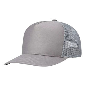 Gorras de Camionero Deportivas de 6 Paneles de Alta Calidad, Color Gris, Visera Informal, Gorra de Béisbol de Media Malla Ajustable para Hombre y Mujer - Product Image 3