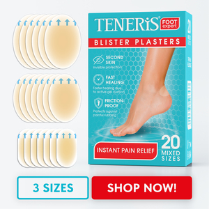 Pansements adhésifs transparents de qualité médicale TENERIS, 20 tailles mixtes, soulagement instantané de la douleur, bandages adhésifs médicaux pour les soins des pieds, durée de conservation de 3 ans - Product Image 3