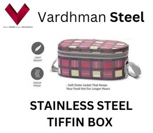 Коробка Tiffin из нержавеющей стали 2 + 1, наш Ланч-бокс из нержавеющей стали с 3 контейнерами обеспечивает свежесть, портативность и стиль - Product Image 5