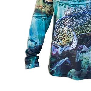 Su propia camisa de pesca de manga larga cómoda de alta calidad para hombres, protección UV impermeable, servicio OEM de secado rápido para exteriores - Product Image 3