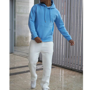 Hot Sale Unisex 380gsm Sport Fitness Sweatpants Hoodie Set Fleece Jogger Sweatsuit for Workout Active Bottoms for Men <b>Women</b> - Product Image 1