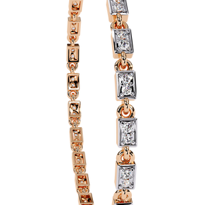 Magnifique bracelet et jonc en or 18 carats avec diamants de laboratoire - Product Image 3