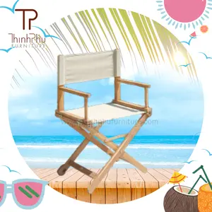 Wholesale Foldable Beach Chair Folding Picnic Fish Chair with Soild wood type