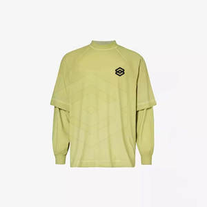 เสื้อยืดผ้าฝ้ายโพลีเอสเตอร์สำหรับผู้ชายเสื้อยืดสองชั้นดีไซน์ล่าสุดสำหรับฤดูร้อน2025โลโก้ออกแบบได้ตามต้องการ - Product Image 6