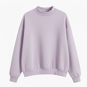 Pull en polaire à col montant surdimensionné pour femme - Utilisation hivernale chaude Confort décontracté Sensation douce et respirante Séchage rapide - Product Image 1