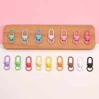 Fermoirs à ressort pivotants de mode avec anneaux porte-clés pour la fabrication de porte-clés, de cordons et de bijoux, vente en gros