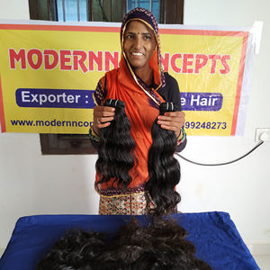 Vente en gros d'extensions de cheveux humains indiens vierges 100% bruts faisceau Bodywave de 8 à 32 pouces style vague profonde lâche à super prix - Product Image 4