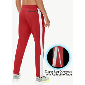 กางเกงวอร์มผู้ชายสำหรับวิ่งกลางแจ้งกางเกงฟิตเนสกางเกงผ้าฝ้ายลายทางทรงตรงแบบลำลอง - Product Image 4