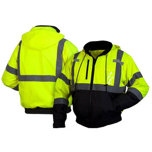 Chaqueta de Seguridad para Trabajo, Diseño con Paneles Reflectantes, Tela de Poliéster Resistente, Múltiples Bolsillos de Almacenamiento, Venta Caliente - Product Image 1