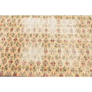 Vintage Area Rug 4.8x7.8 ft, <b>Yellow</b> Southwestern Turkish <b>Wool</b> Rug - Product Image 5