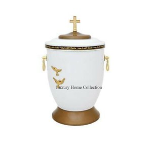 Urnes en forme de papillon finies en émail de couleur jaune et bocaux de stockage de cendres de crémation en métal fournitures funéraires Design minimaliste - Product Image 6