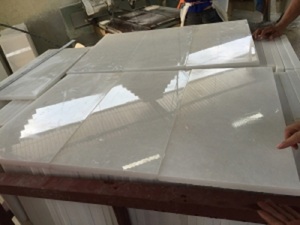 VST Fabricante Vietnam Barato Blancanieves Mármol Azulejo Vietnam Blanco y brillante Mármol Blanco Mármol Piedra Natural Cruz OEM - Product Image 6