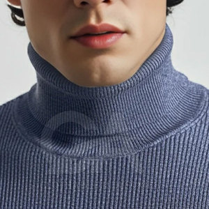 Venta caliente Jersey de cuello de los hombres Mejor Jersey de cuello de los hombres de moda Manga larga Ropa de invierno Jersey de cuello de los hombres - Product Image 2