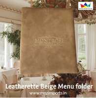 Protège-menu en cuir PU avec classeur à feuilles mobiles pour restaurants, hôtels, hôtellerie (format A4/A3, qualité supérieure certifiée ISO)
