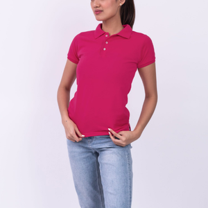 เสื้อโปโลผ้าฝ้าย100% สำหรับผู้หญิงขายดีเสื้อโปโลสีดำทึบลายกอล์ฟสำหรับโปโลว่างจากบังคลาเทศถักทอ - Product Image 3