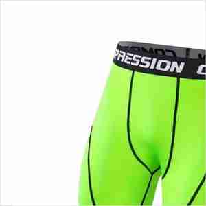 Short de compression respirant perroquet avec logo personnalisé tissu de soutien musculaire évacuant l'humidité pour vêtements de sport ou de gymnastique - Product Image 5