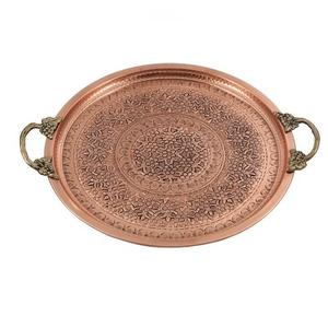 Hierro redondo de tendencia superior con asa, plato para servir, decoración de mesa para fiesta de boda, bandeja para servir Catering al precio más bajo - Product Image 5