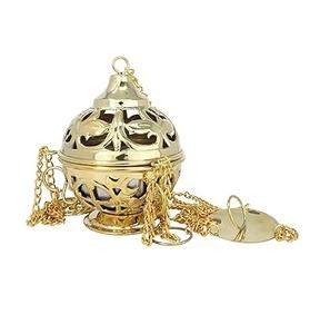 Brûleur d'encens le plus vendu avec l'utilisation décorative de brûleur d'encens en métal de finition antique pour la décoration à la maison - Product Image 3