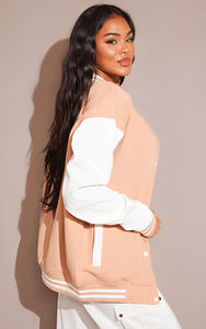 Blouson Bomber en Laine Personnalisé de Haute Qualité pour Femme avec Col Montant, Motif Imprimé Hiver - Réversible et Coupe-Vent - Product Image 2