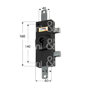 SERRURE À CYLINDRE Appliquer triple 2 tours - Product Image 1