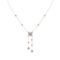 Élégant collier pendentif solitaire en or massif 14 carats avec diamant de laboratoire taille brillant de 0,66 ct certifié IGI, idéal pour les occasions spéciales des femmes