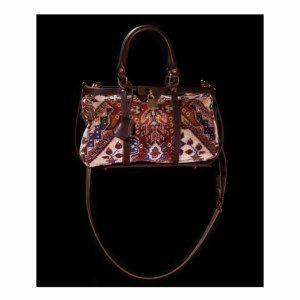 Sac en tissu modal bohème avec motif géométrique, fermeture à boucle, bandoulière, grande capacité, pour femme, usage quotidien - Product Image 1