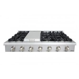 Estufa Profesional de Gas de Alto Rendimiento para Cocina, 48 Pulgadas, en Acero Inoxidable HRT4806U-Available-in-stock - Product Image 1