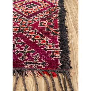 Tapis en laine noués à la main Nuray, géométriques et abstraits, pour la maison, le salon, l'entrée, le couloir, taille rectangulaire 9x12 - Pae-4599, couleur rouge orangé - Product Image 4